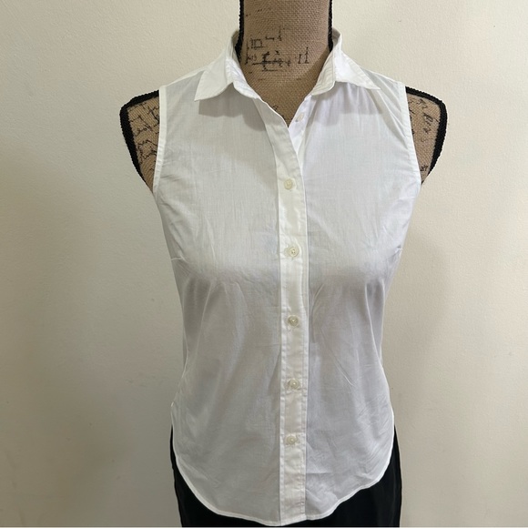 J Crew Sleeveless cotton poplin shirt - Picture 2 of 8